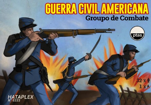 Hat Industries 8333 1/72 American Civil War Combat Sampler (33)