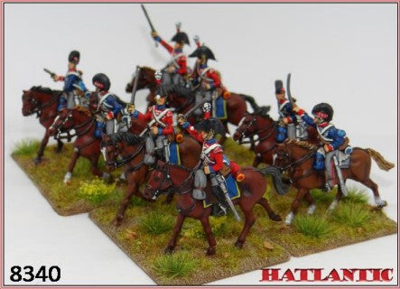 Hat Industries 8340 1/72 British Heavy & Light Dragoons Sampler (16 Mtd)