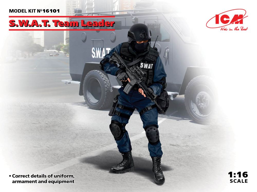 ICM Models 16101 1/16 SWAT Team Leader