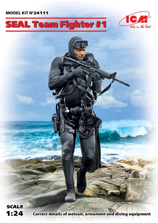 ICM Models 24111 1/24 SEAL Team Fighter #1 (Walking) 