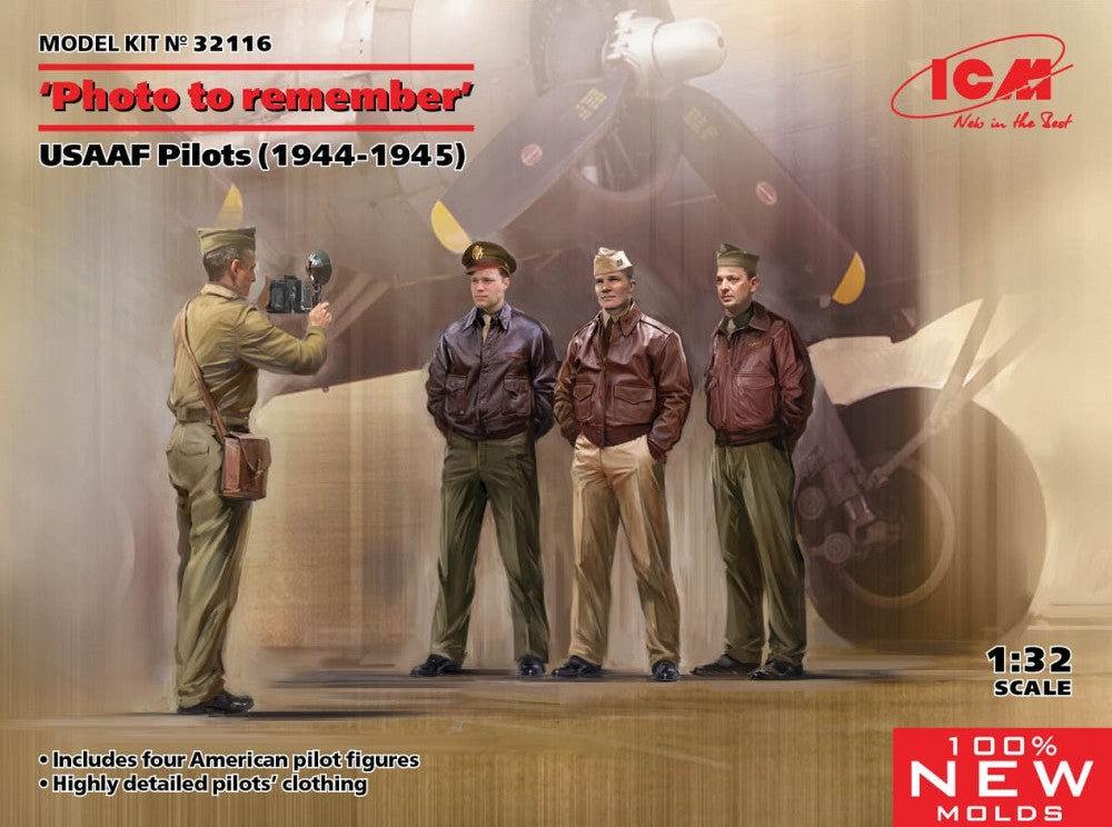 ICM Models 32116 1/32 Photo to Remember USAAF Pilots & Photographer 1944-1945 (4)
