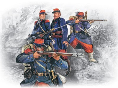 ICM Models 35061 1/35 French Line Infantry French-German War 1870-1871 (4)