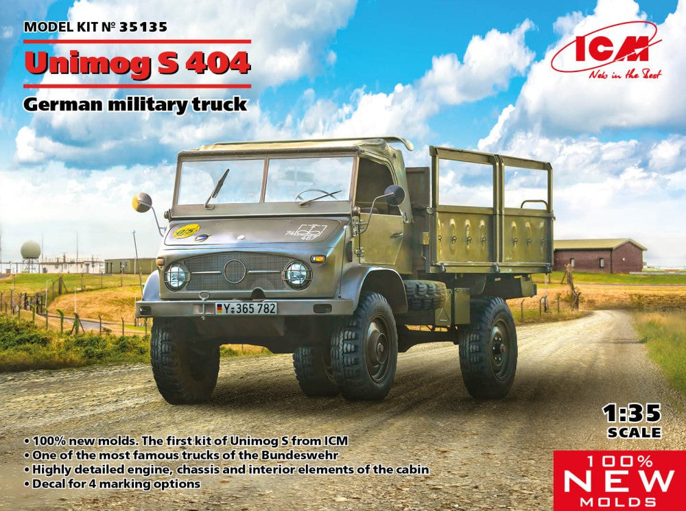 ICM Models 35135 1/35 German Unimog S404 Military Truck