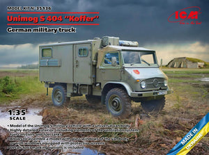ICM Models 35136 1/35 German Unimog S404 Military Truck w/Box Body