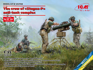 ICM Models 35750 1/35 Brave Ukraine: Armed Forces of Ukraine Crew (4) & Stugna-P Anti-Tank Complex Missile System