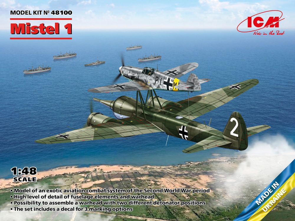 ICM Models 48100 1/48 WWII German Mistel 1 Attack Aircraft