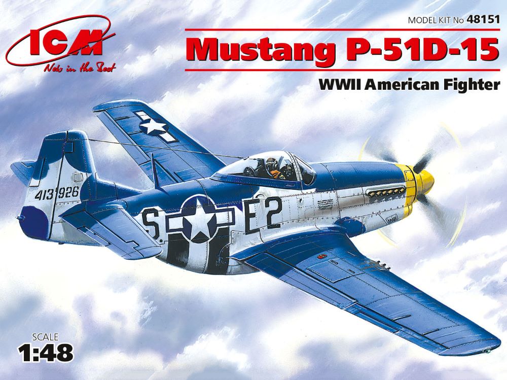 ICM Models 48151 1/48 WWII USAF P51D15 Mustang Fighter