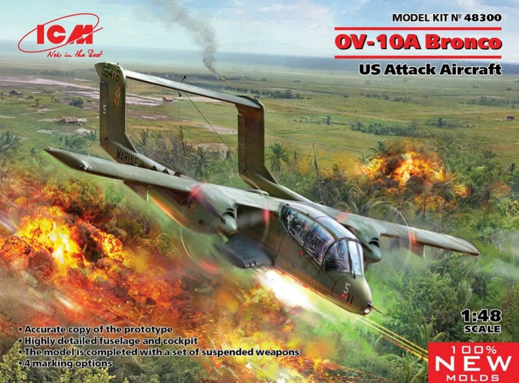 ICM Models 48300 1/48 US OV10A Bronco Attack Aircraft