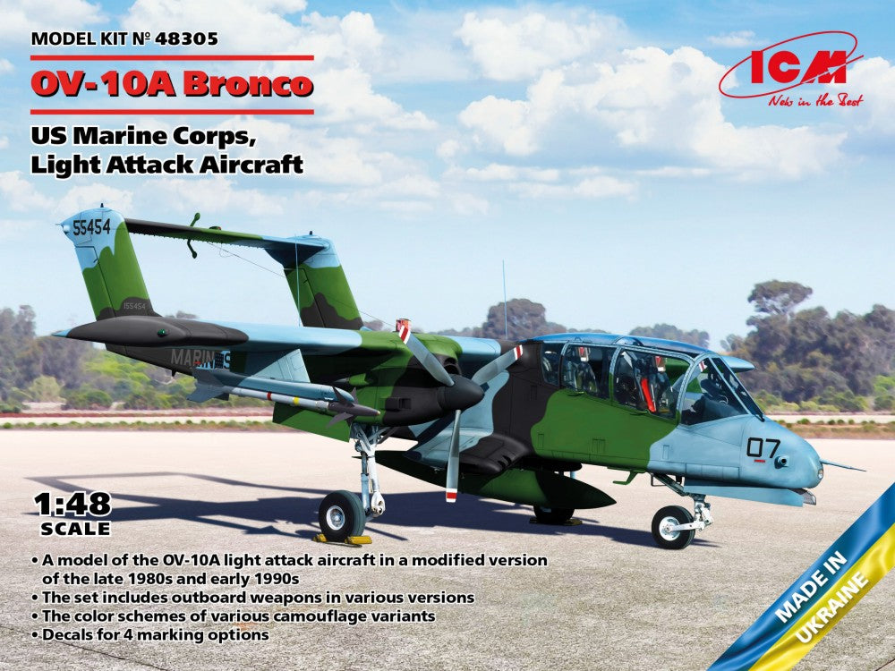 ICM Models 48305 1/48 US Marine Corps OV10A Bronco Light Attack Aircraft