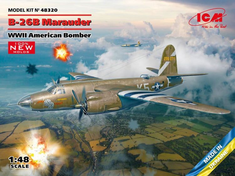 ICM Models 48320 1/48 WWII US B26B Marauder Bomber (New Tool) (JAN 2024)