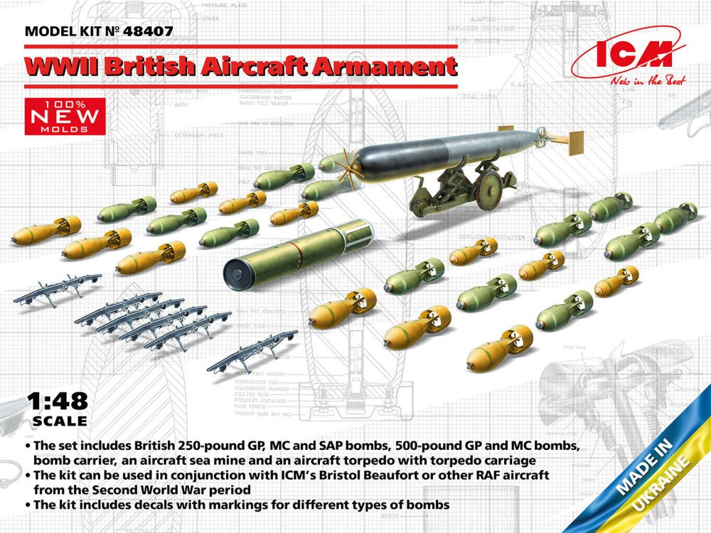 ICM Models 48407 1/48 WWII British Aircraft Armament