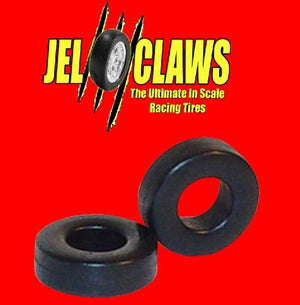 Innovative Hobby Supply 2040 1/64 Jel Claws Rubber Racing Tires for Aurora Dune Buggy (front/rear) & Hot Rod (rear) (10)