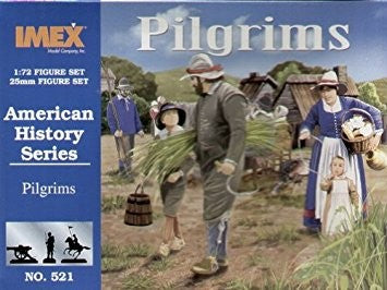 Imex 521 1/72 Pilgrims (43, 3 turkeys, 3 goats)