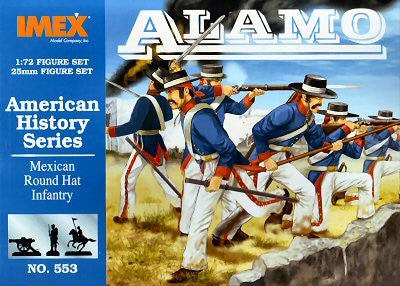 Imex 553 1/72 Alamo Mexican Round Hat Infantry (49)