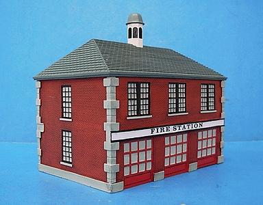 Imex 6105 HO Scale Perma-Scene(TM) - Assembled -- Firehouse