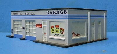 Imex 6107 HO Scale Perma-Scene(TM) - Assembled -- Gas Station