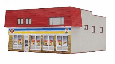 Imex 6125 HO Scale Convenience Store - Assembled - Perma-Scene(TM)