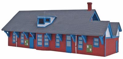 Imex 6130 HO Scale Oyster Bay Station - Perma-Scene(TM) -- Assembled