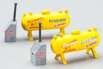 Imex 6155 HO Scale Small Propane Tank - Perma-Scene(TM) -- Assembled