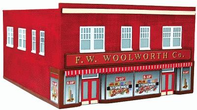 Imex 6317 N Scale F.W. Woolworth Co. - Perma-Scene(TM) -- Assembled