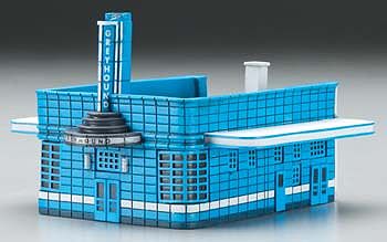 Imex 6319 N Scale Greyhound Bus Station - Perma-Scene(TM) -- Assembled