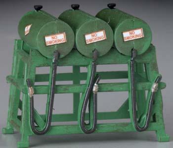 Imex 6328 N Scale Small Triple Fuel Tanks - Perma-Scene(TM) -- Assembled