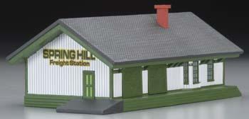 Imex 6332 N Scale Perma-Scene(TM) - Assembled -- Freight Station