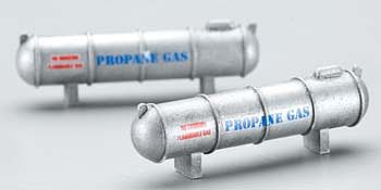 Imex 6357 N Scale Large Propane Tank - Assembled - Perma-Scene(TM) -- pkg(2)