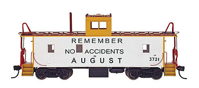 Intermountain Railway 106503 HO Scale CA-3 & CA-4 Caboose - Ready to Run - Centralia Car Shops -- Union Pacific #25117 (Armour Yellow, red, Put it Here Safety Slogan)