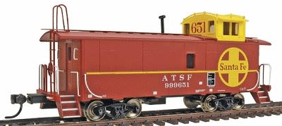 Intermountain Railway 1087 HO Scale Centralia Car Shops - CE-7 Caboose -- Santa Fe "Yellow Cupola"