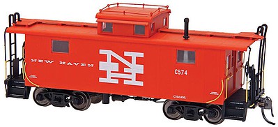 Intermountain Railway 1207 HO Scale Centralia Car Shops NE-5 Caboose - Ready to Run -- New Haven (vermillion, white McGinnis Logo)