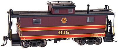 Intermountain Railway 1213 HO Scale Centralia Car Shops NE-5 Caboose -- Chicago Great Western (maroon 2-Stripe, 24" Herald)