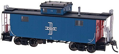 Intermountain Railway 1229 HO Scale Centralia Car Shops NE-5 Caboose - Ready to Run -- Boston & Maine (blue, red Ends, Medium Logo)
