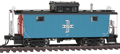 Intermountain Railway 1230 HO Scale Centralia Car Shops NE-5 Caboose - Ready to Run -- Boston & Maine (blue, black Cupola, Medium Logo)