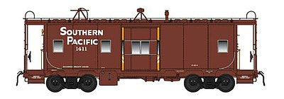 Intermountain Railway 1303 HO Scale Southern Pacific Class C-40-4 Bay Window Caboose - Ready to Run -- Southern Pacific (1400-Series, Boxcar Red, orange bay ends)