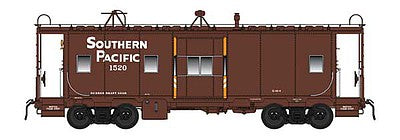 Intermountain Railway 1304 HO Scale Southern Pacific Class C-40-4 Bay Window Caboose - Ready to Run -- Southern Pacific (1500-Series, Boxcar Red, orange bay ends)