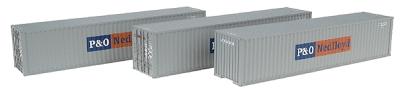 Intermountain Railway 30253 HO Scale 40' Corrugated Container 2-Pack - Ready to Run -- P&O - NEDLLOYD