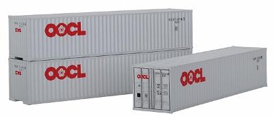 Intermountain Railway 30260 HO Scale 40' Corrugated Container 2-Pack - Ready to Run -- OOCL pkg(3)