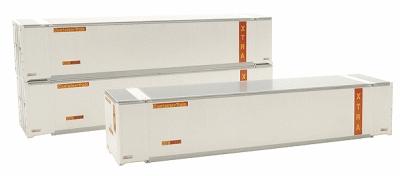 Intermountain Railway 30406 HO Scale 48' Smooth Side Container 2-Pack - Ready to Run - A-Line -- XTRA Leasing (white, red)
