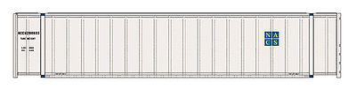 Intermountain Railway 30417 HO Scale 48' Smooth Side Container 2-Pack - Ready to Run - A-Line -- North American Container Systems NACS (white, blue)