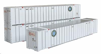 Intermountain Railway 30604 HO Scale 53' Hyundai Container Early Version 2-Pack - Ready to Run -- Burlington Northern Santa Fe "Hub Group"