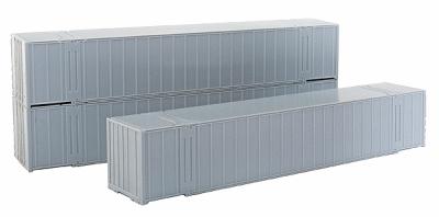 Intermountain Railway 30650 HO Scale 53' Hyundai Container (Late) - Kit -- Undecorated pkg(2)