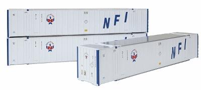 Intermountain Railway 30652 HO Scale 53' Hyundai Container Late Version 2-Pack - Ready to Run -- National Freight