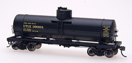 Intermountain Railway 33001 HO Scale Type 103W 10,000-Gallon Welded Tank Car - Ready to Run -- Union Tank line UTLX (black, yellow)