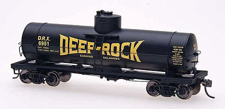 Intermountain Railway 33016 HO Scale Type 103W 10,000-Gallon Welded Tank Car - Ready to Run -- Deep Rock DRX (black, yellow, Large Logo)