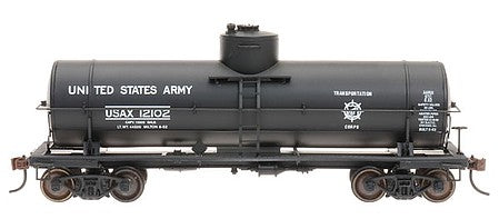 Intermountain Railway 33032 HO Scale Type 103W 10,000-Gallon Welded Tank Car - Ready to Run -- US Army USAX (black, USATC Logo)