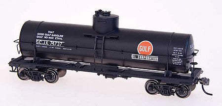 Intermountain Railway 33049 HO Scale Type 103W 10,000-Gallon Welded Tank Car - Ready to Run -- Gulf SCJX (black, orange)