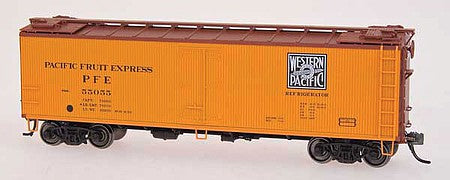 Intermountain Railway 34159 HO Scale 40' Wood Refrigerator Car - Ready to Run -- Pacific Fruit Express (orange, PFE red, WP Logo)