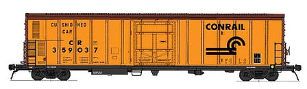 Intermountain Railway 34824 HO Scale R-70-15 Refrigerator Car - Ready to Run -- Conrail (orange, black, Boxcar Red)