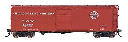 Intermountain Railway 37214 HO Scale X-29 40' Boxcar - Ready to Run -- Chicago Great Western (Boxcar Red, Corn Belt Route Logo)